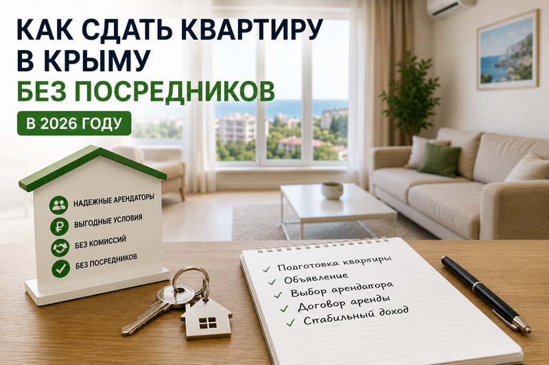 Как сдать квартиру в Крыму без посредников