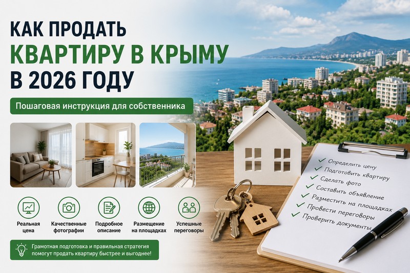 Как продать квартиру в Крыму: пошаговая инструкция для собственника