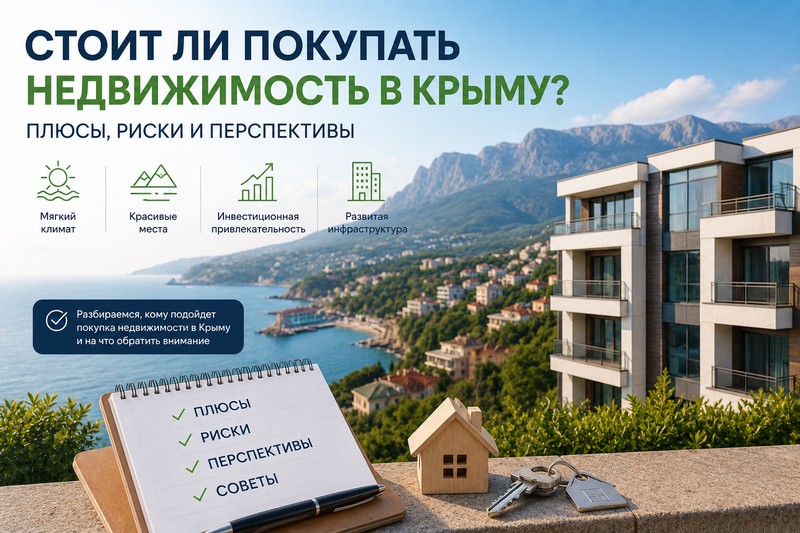 Стоит ли покупать недвижимость в Крыму: плюсы, риски и перспективы