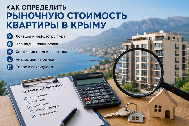 Как определить рыночную стоимость квартиры в Крыму