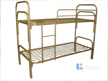 Двухъярусные кровати металлические с лестницами