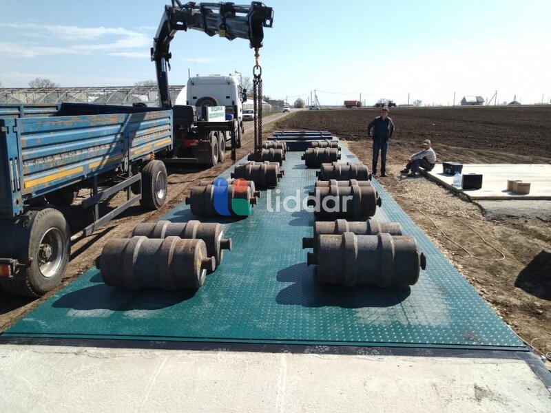 Установка автомобильных весов 60 тонн «схт»